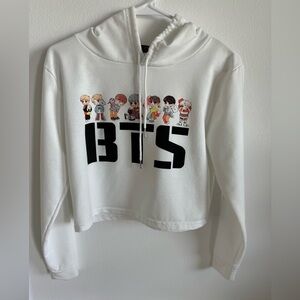 BTS cropped hooded sweatshirt size small